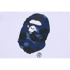 BAPE X JUST DON COLOR CAMO APE HEAD RELAXED FIT TEE MENS