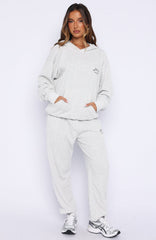 Moving Out Waffle Sweatpants Light Grey Marle